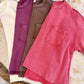 Mineral Wash Waffle Knit Pocket Top