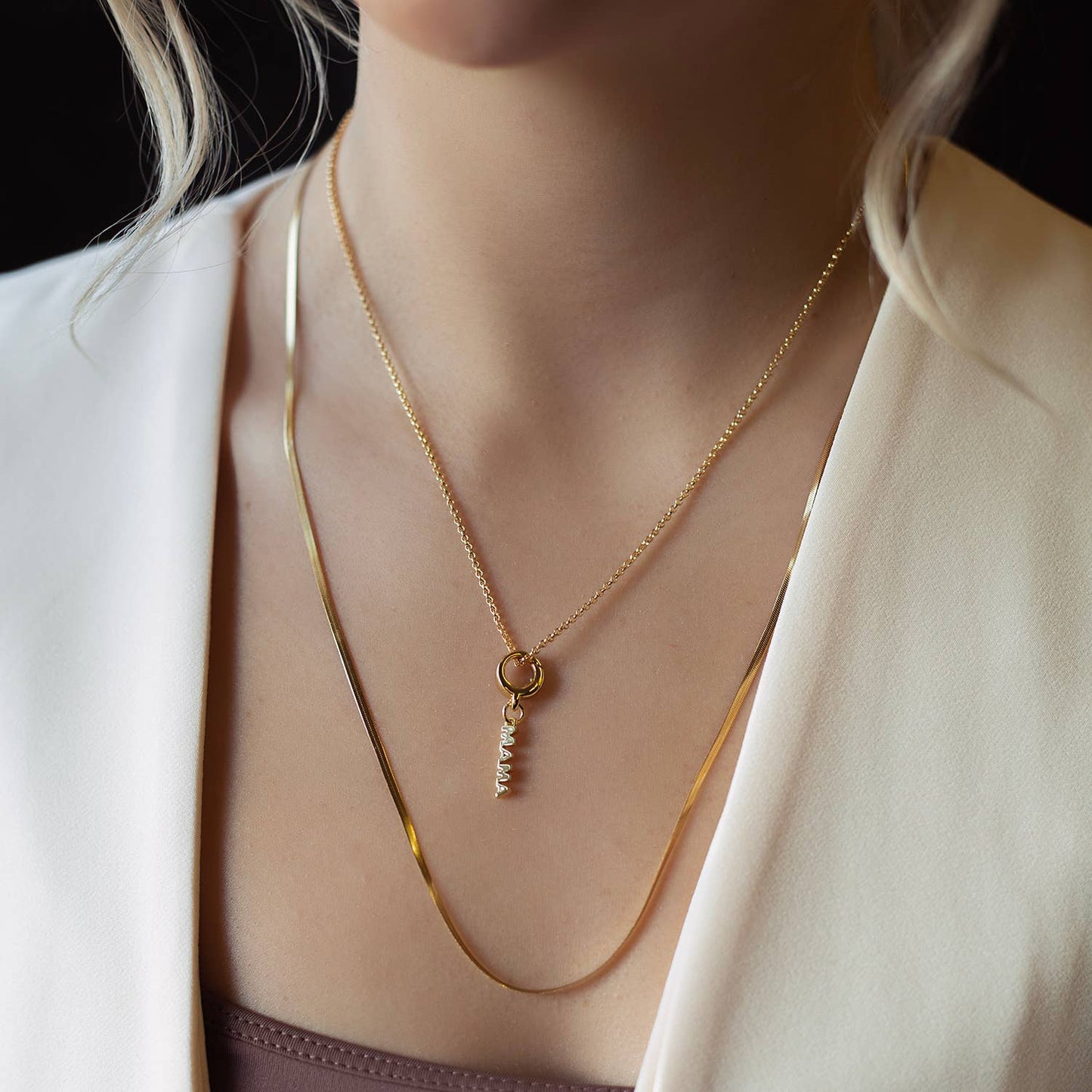 Mama Charm | Gold | Charm Bar | Backpack Charm