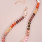 NATURAL AGATE GLASS SEMI PRECIOUS BEAD NECKLACE