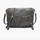 Foster Distressed Dual Zip Crossbody