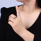 16K Gold Filled Paved CZ Open Butterfly Ring