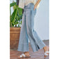 Braided Wide Leg Denim
