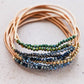 Boho Layered Spring Coil Guitar String Bracelet Set - 6963