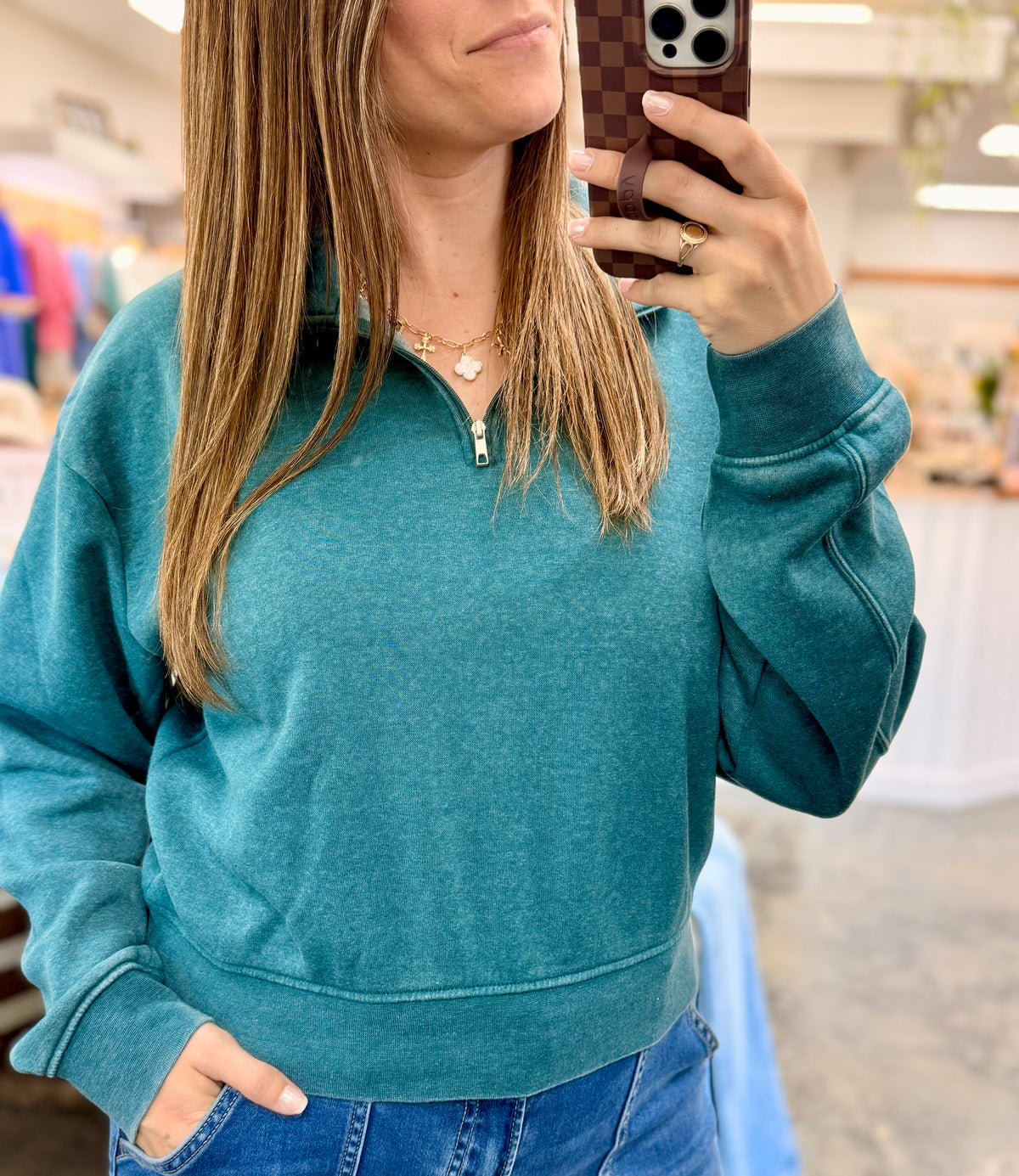 Quarter Zip Sweater