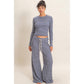 Navy Stripe Sweater and Pants Set (Sold Separately)