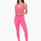 Ribbed Seamless V-Neck Catsuit