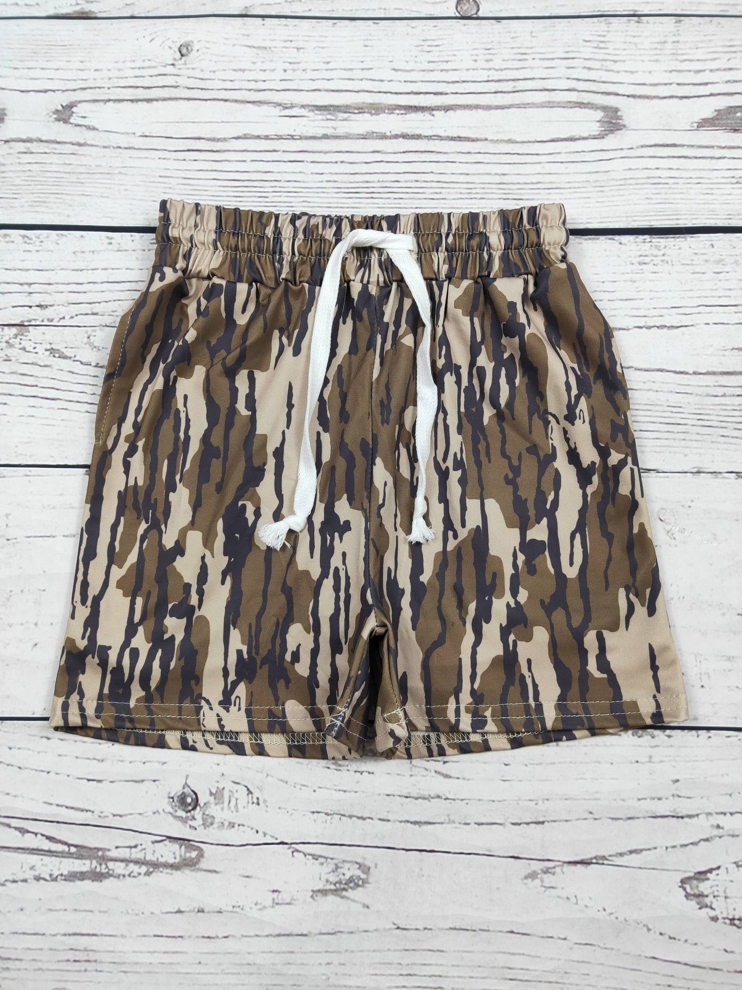 Boys Camo Shorts - Bottomland Print