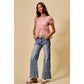 Braided Wide Leg Denim