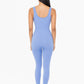 Ribbed Seamless V-Neck Catsuit