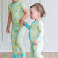 Yellow/Blue Crab Zipper Onesie