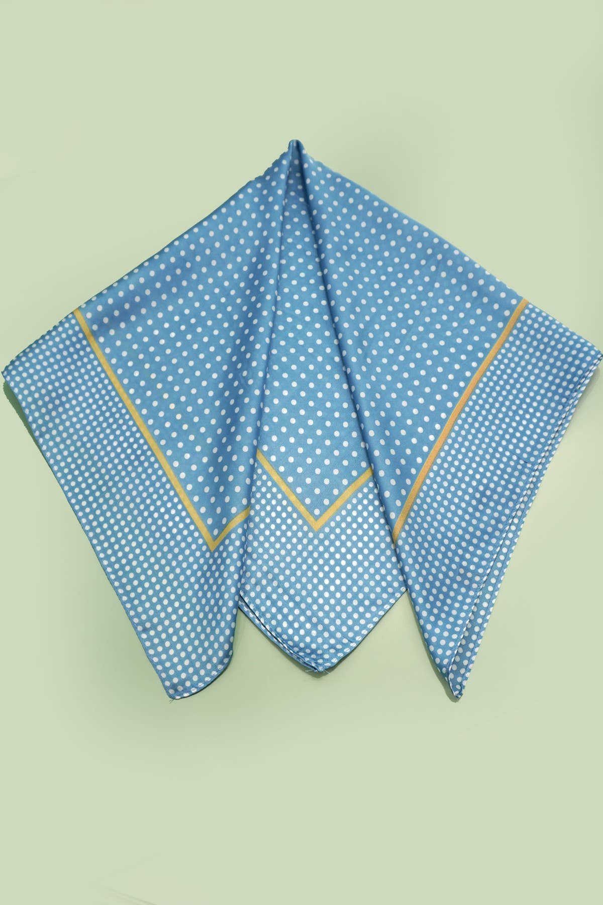 LARGE POLKA DOT PRINT BANDANA SCARF
