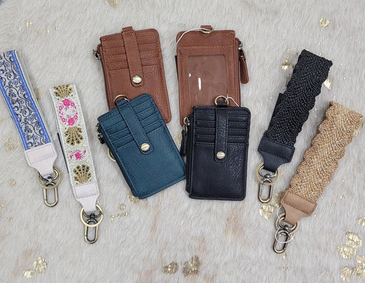 Small Card Wallet with Keyring