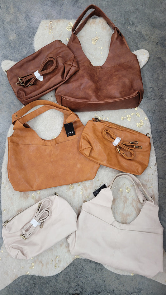 4 Pocket Hobo W/Removable Crossbody