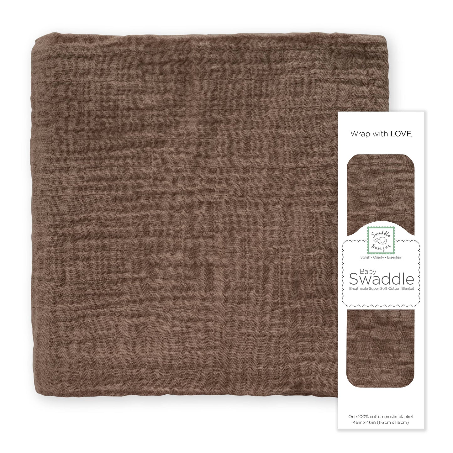 Fawn Muslin Swaddle Blanket, Premium Cotton