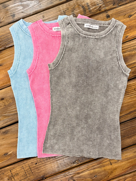 Essential Ribbed Tank