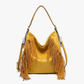 Sav Distressed Hobo w/ Fringe Detail