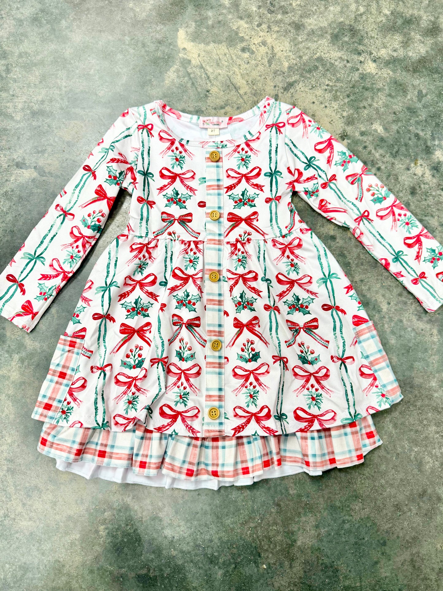 Berry Merry Bows Dress