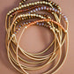 Boho Layered Spring Coil Guitar String Bracelet Set - 6964