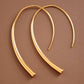18K Gold PVD Plated Waterproof Stainless Steel Hoop Earrings - 7063