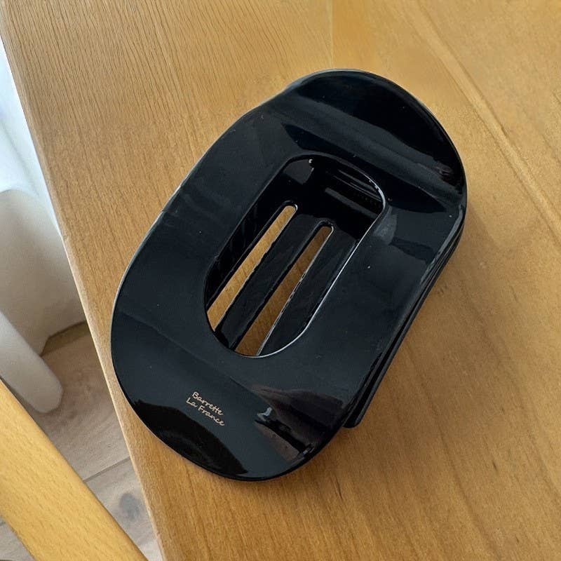 Jumbo Lay Flat Oval Hair Claw Clips