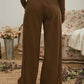 ELASTIC WAIST SIDE PANEL KNIT LOUNGE PANTS