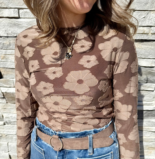 Cocoa Flower Top