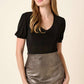 METALLIC FOIL MINI SKIRT
