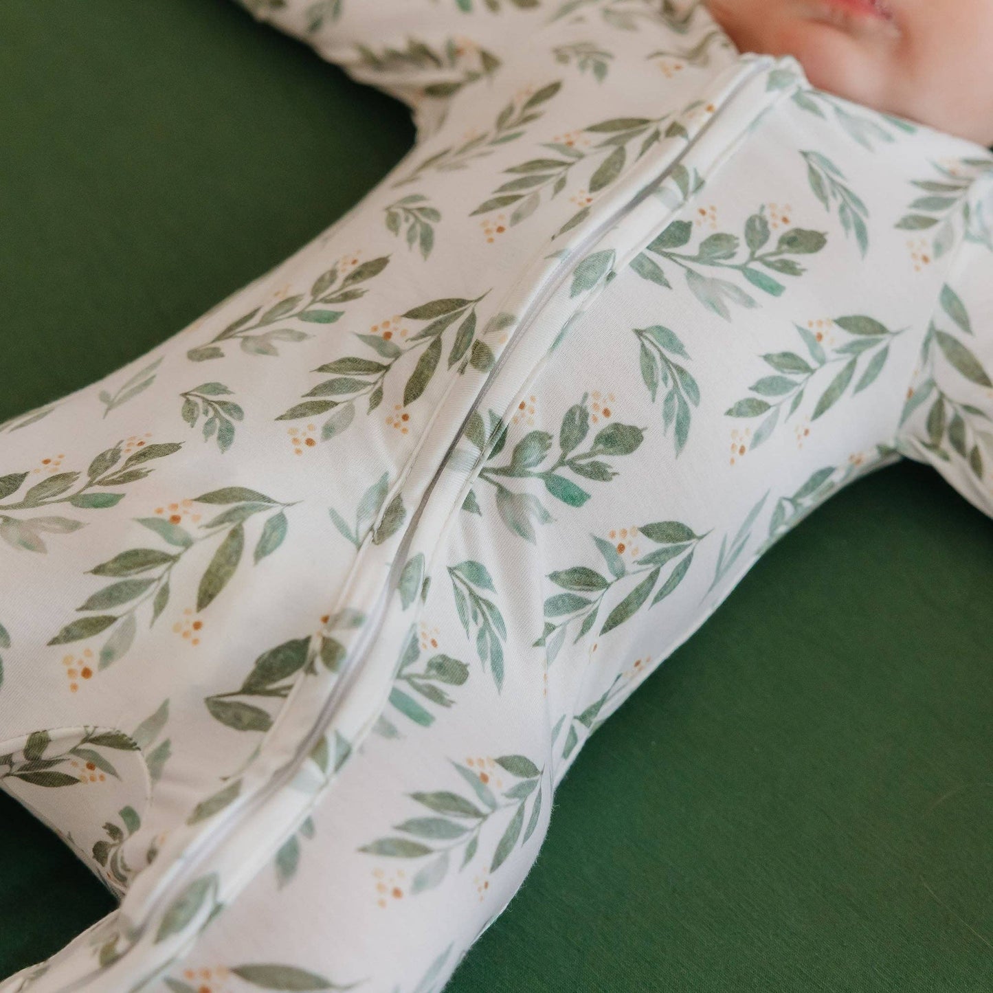 Zip-Up Footie Pajama - Fern