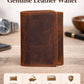 Leather Wallet for Men Handcrafted Distressed Trifold Wallet