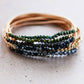 Boho Layered Spring Coil Guitar String Bracelet Set - 6963