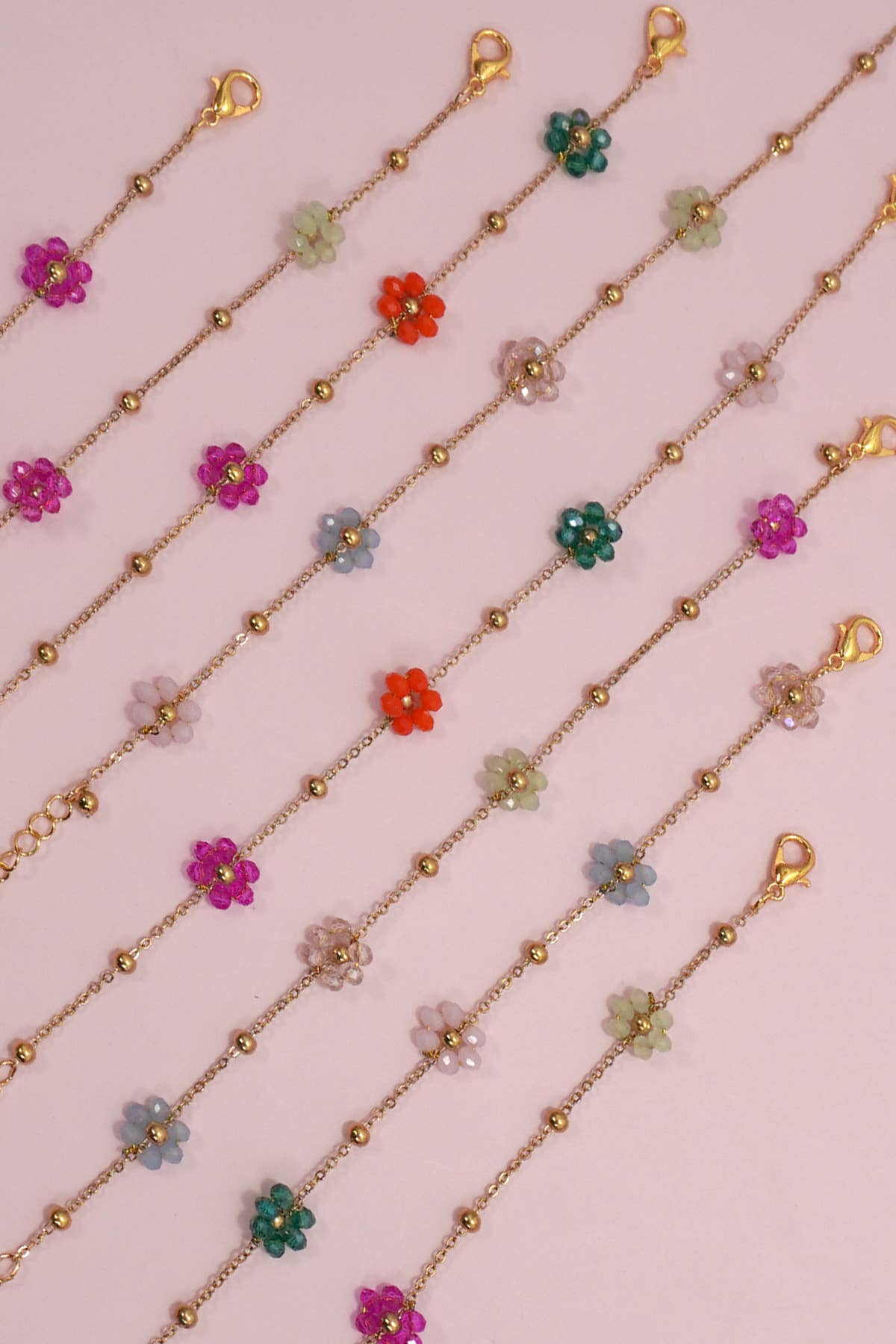 FLOWER CHARM BRACELETS