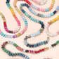 NATURAL AGATE GLASS SEMI PRECIOUS BEAD NECKLACE