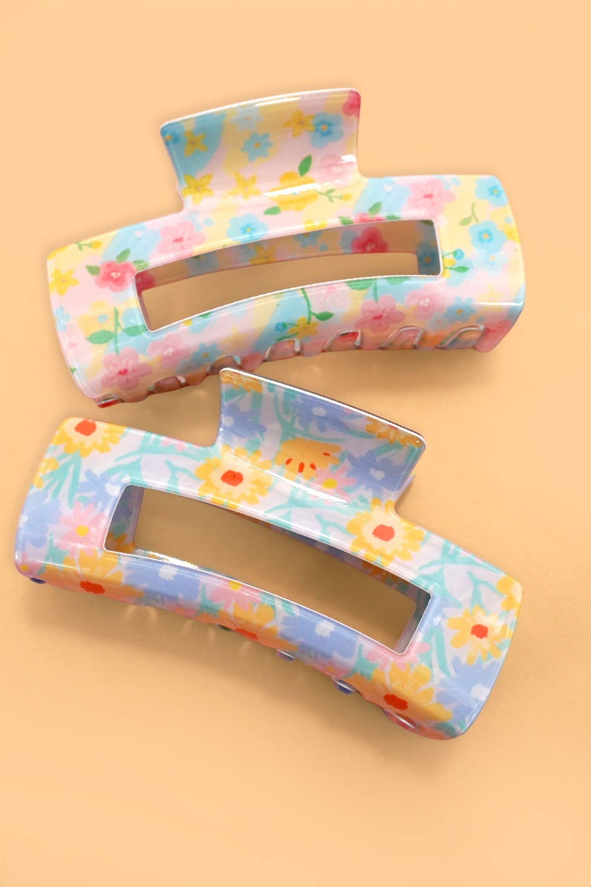 FLORAL HAIR CLAW CLIP