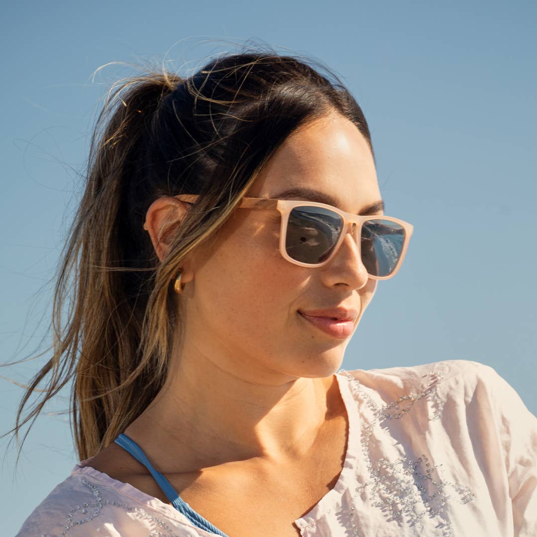 Cail - Matte Blush / Walnut Wood / Smoke Polarized