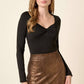 METALLIC FOIL MINI SKIRT