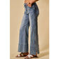 Braided Wide Leg Denim