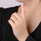 Gold Filled Double Band Baguette Micro Paved CZ Ring