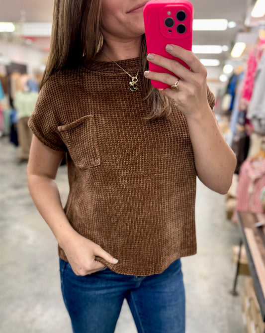 The Luxe Chenille Waffle Knit