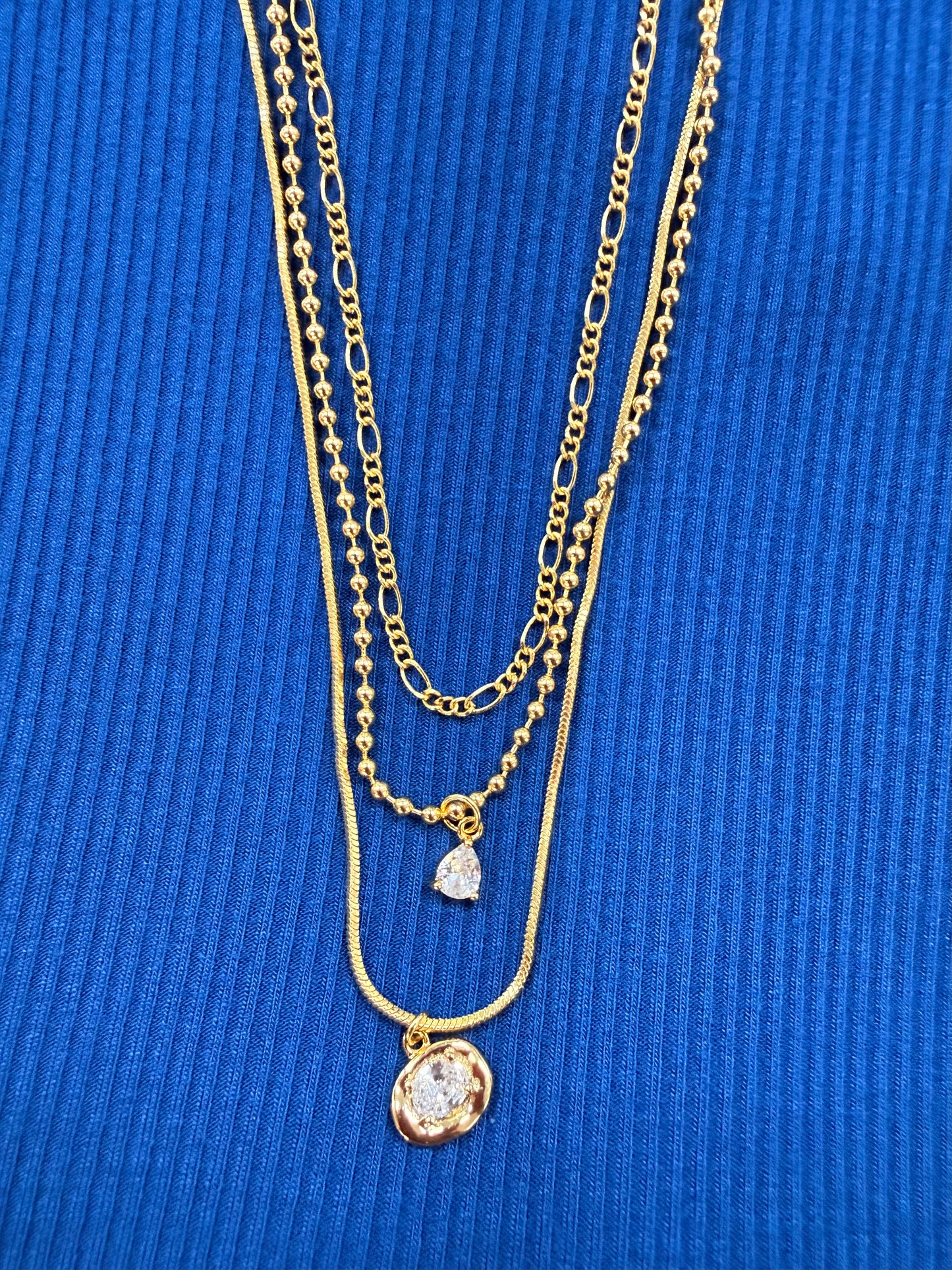 Crystal Teardrop Necklace