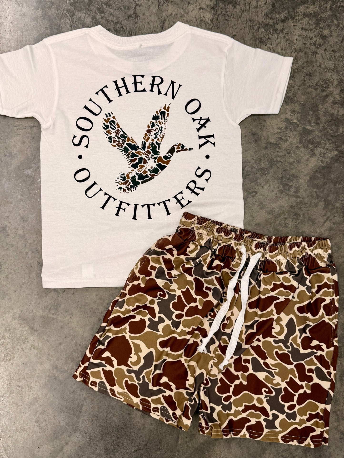 Southern Oak Duck Camo Tee -Youth