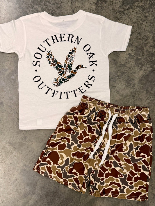 Southern Oak Duck Camo Tee -Youth