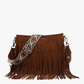 Sadie Suede Fringe Crossbody w/ Guitar Strap