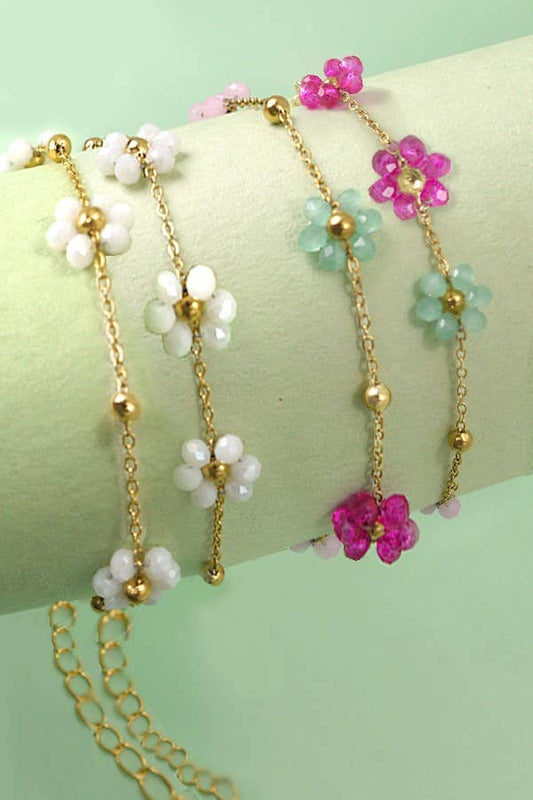 FLOWER CHARM BRACELETS