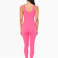 Ribbed Seamless V-Neck Catsuit