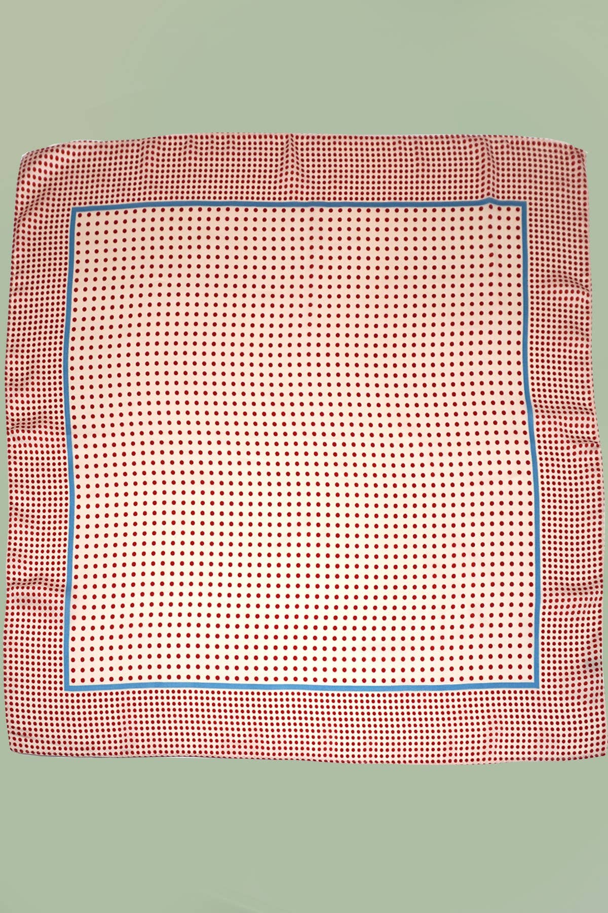 LARGE POLKA DOT PRINT BANDANA SCARF