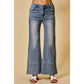 Braided Wide Leg Denim