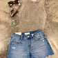 Turquoise Trail Denim Shorts