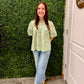 Embroidered Babydoll Blouse