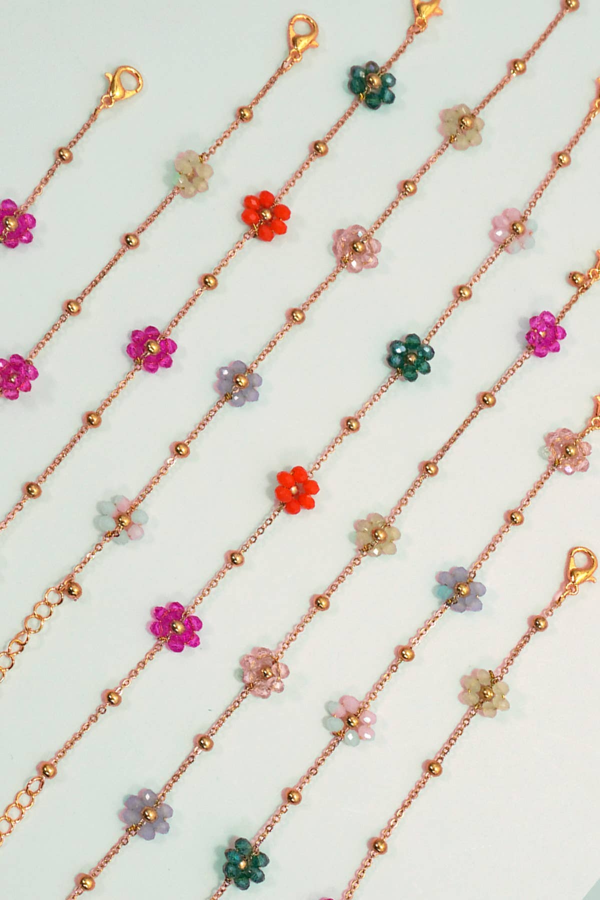 FLOWER CHARM BRACELETS