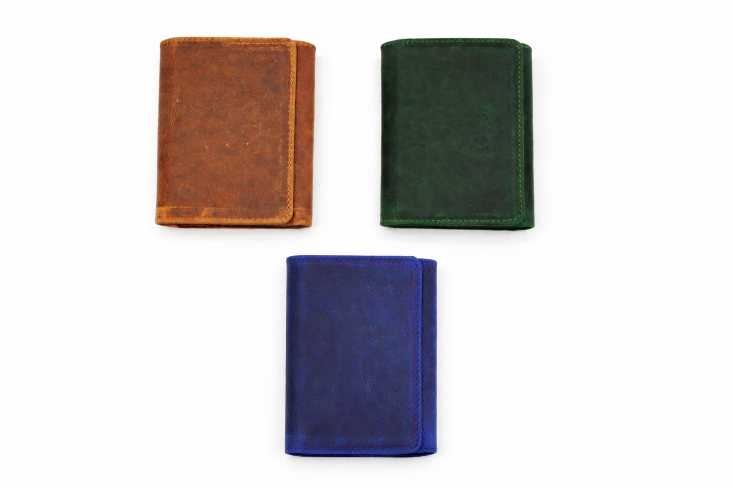 Leather Wallet for Men Handcrafted Distressed Trifold Wallet